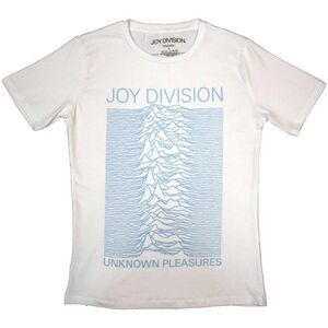 Joy Division Womens/Ladies Unknown Pleasures T-Shirt / White